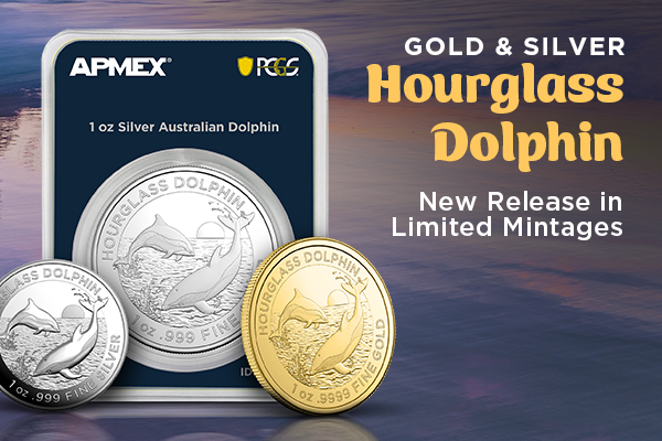 GOLD & SILVER HOURGLASS DOLPHIN | New Release In Limited Mintage