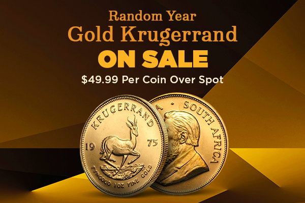 Gold Krugerrands On Sale | $49.99 Per Coin Over Spot