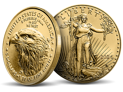 2024 1/10 oz Gold Eagle Coin BU