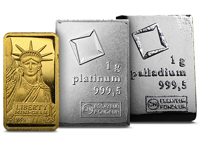 1 gram Secondary Market Bars