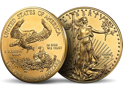 Only $89.99 Over Spot | 1 oz American Gold Eagle Coin BU (Random Year)