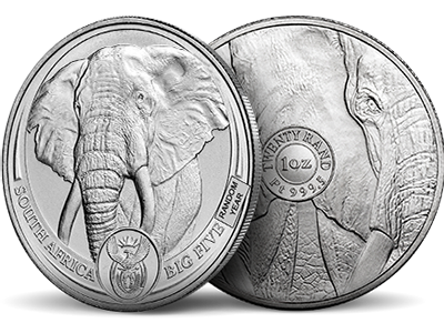 Only $39.99 Per Oz Over Spot | South African Platinum Elephants