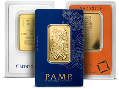 Gold Bars $50 Off | 1 oz Gold Bar Brand Name (with Assay Card)