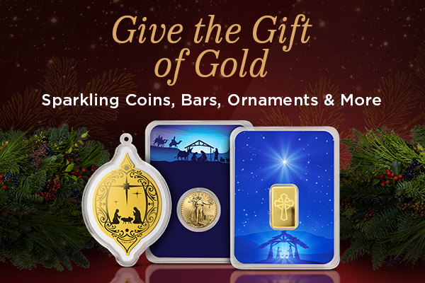 Give the Gift | Sparkling Coins, Bars, Ornaments & More