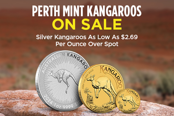 Perth Mint Kangaroos On Sale | Silver Kangaroos As Low As $2.69 Per Ounce Over Spot