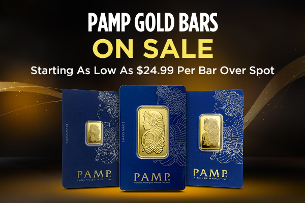 PAMP Gold Bars On Sale | Starting As Low As $24.99 Per Bar Over Spot