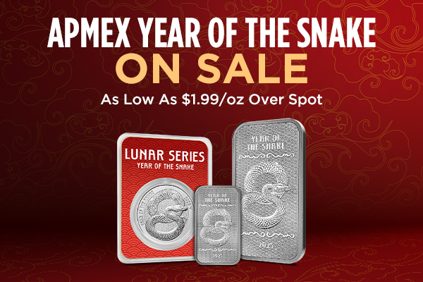 APMEX Year of the Snake on Sale | As Low As $1.99/oz Over Spot