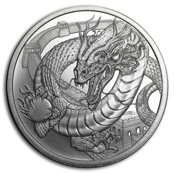 Buy 1 Oz Silver Round - World Of Dragons (the Chinese) Round Online 