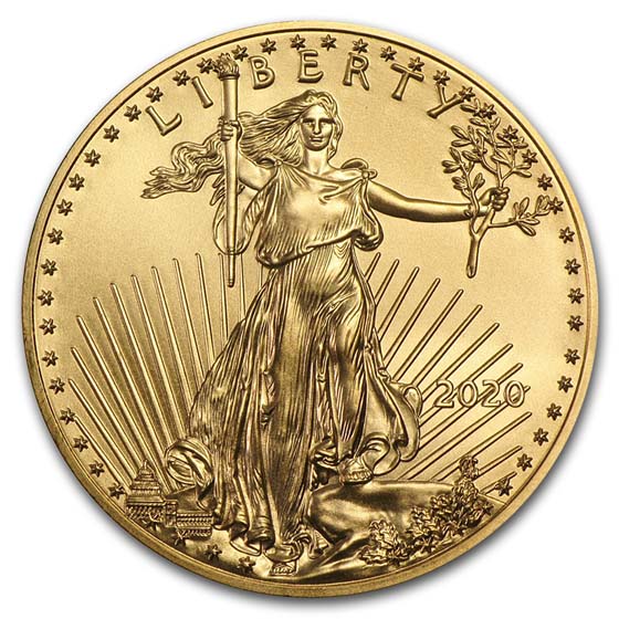 2020 1 oz American Gold Eagle $50 US Mint Coin BU
