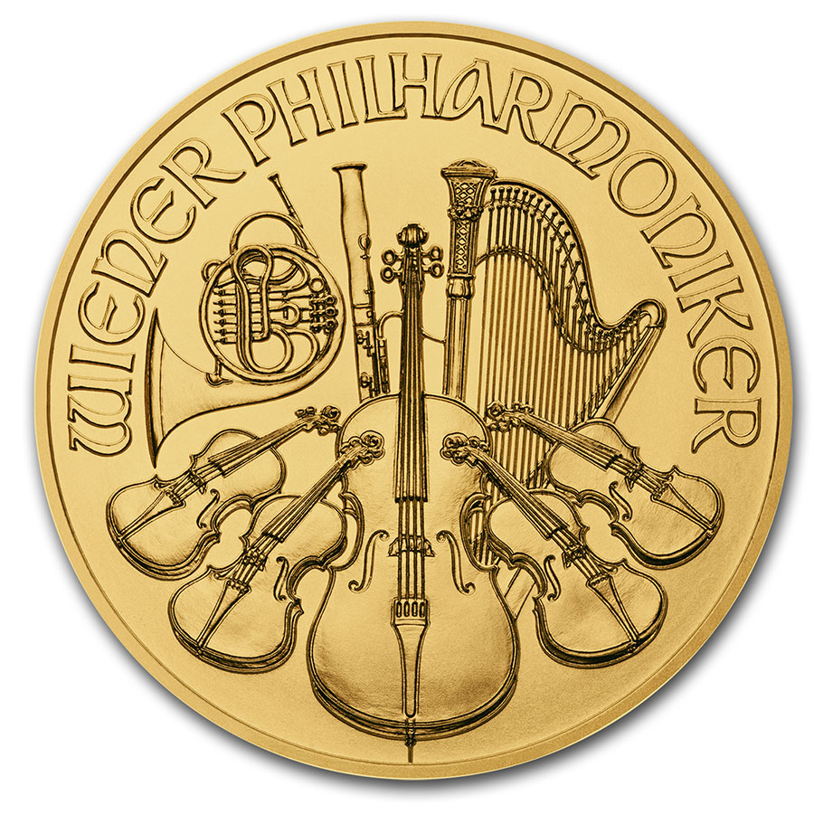 2020 Austria 1/25 oz Gold Philharmonic BU – SKU#201705