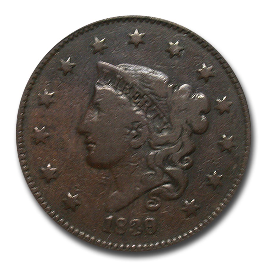 Half Cent 1843 Braided Hair (Proof only), Coin from United States