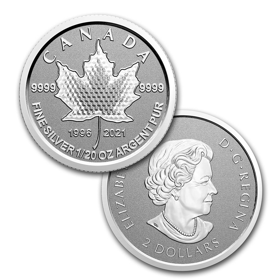 21 Canada 5 Coin Silver Pulsating Maple Leaf Fractional Set Sku Ebay