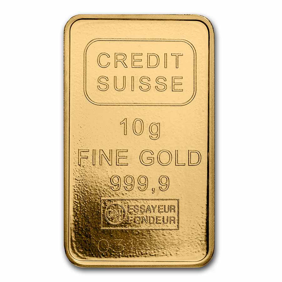 10 g credit suisse gold bar