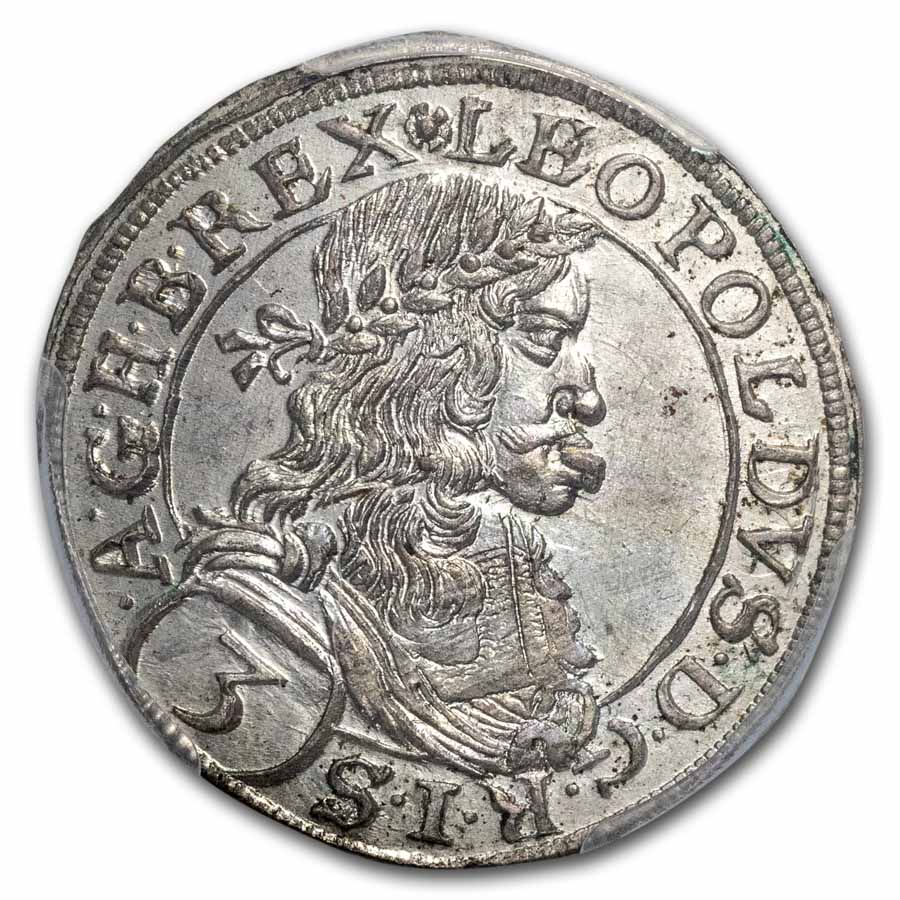 Collectors Corner - 1669 3 Kr Vienna Austria Ms64 Pcgs - #65749890