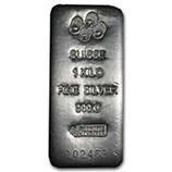 Buy 1 kilo Silver Bars | .999 fine Silver | APMEX