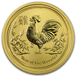 Buy 2017 Australia 1 oz Gold Lunar Rooster Proof (HR, Box & COA