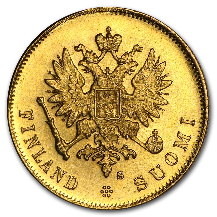 販売特価 アンティークコイン 1910 L GOLD FINLAND 20 MARKKAA