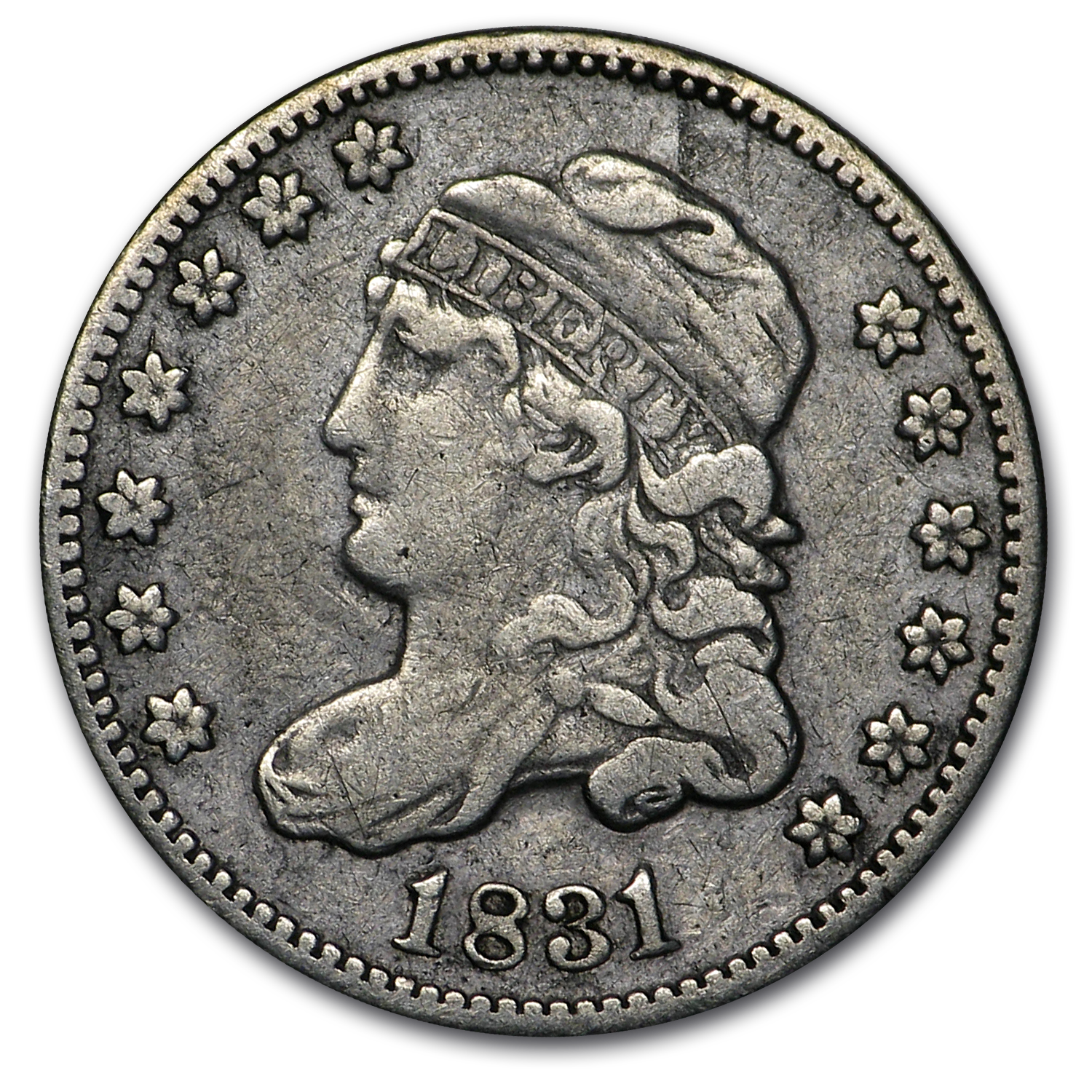 1836 capped bust dime fashion ag value