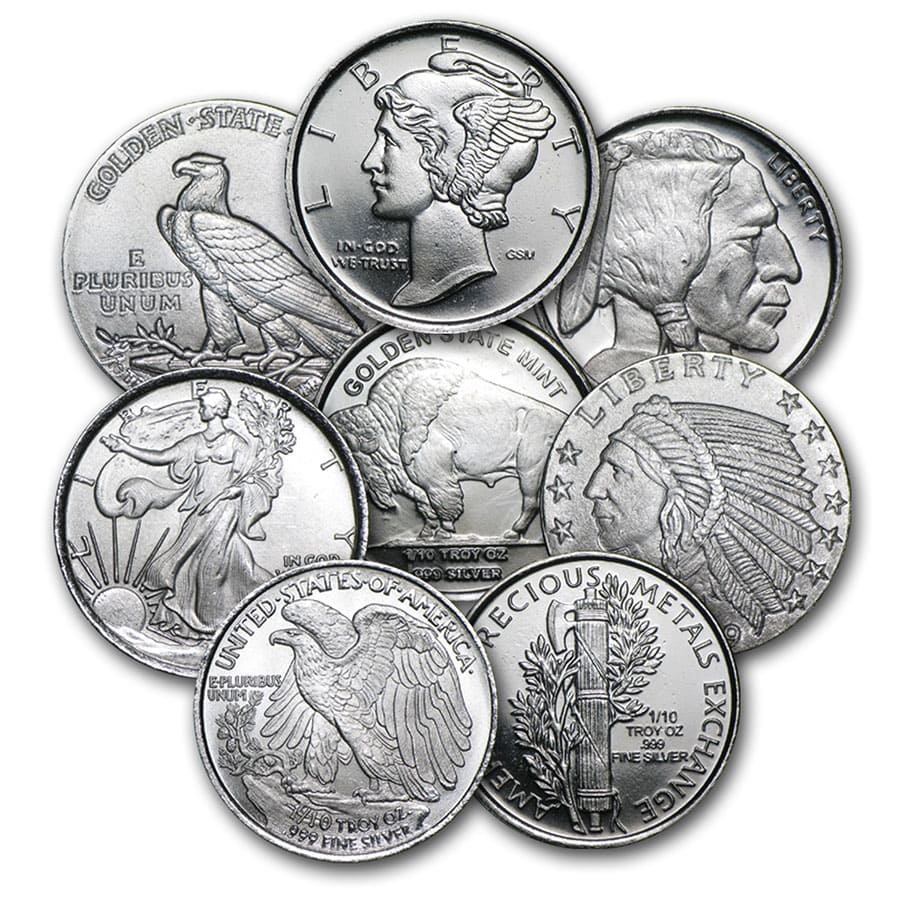 Buy 1/10 oz Silver Round - Secondary Market | APMEX