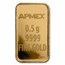 1/2 gram Gold Bar - APMEX (w/Merry Christmas, Black, In TEP)