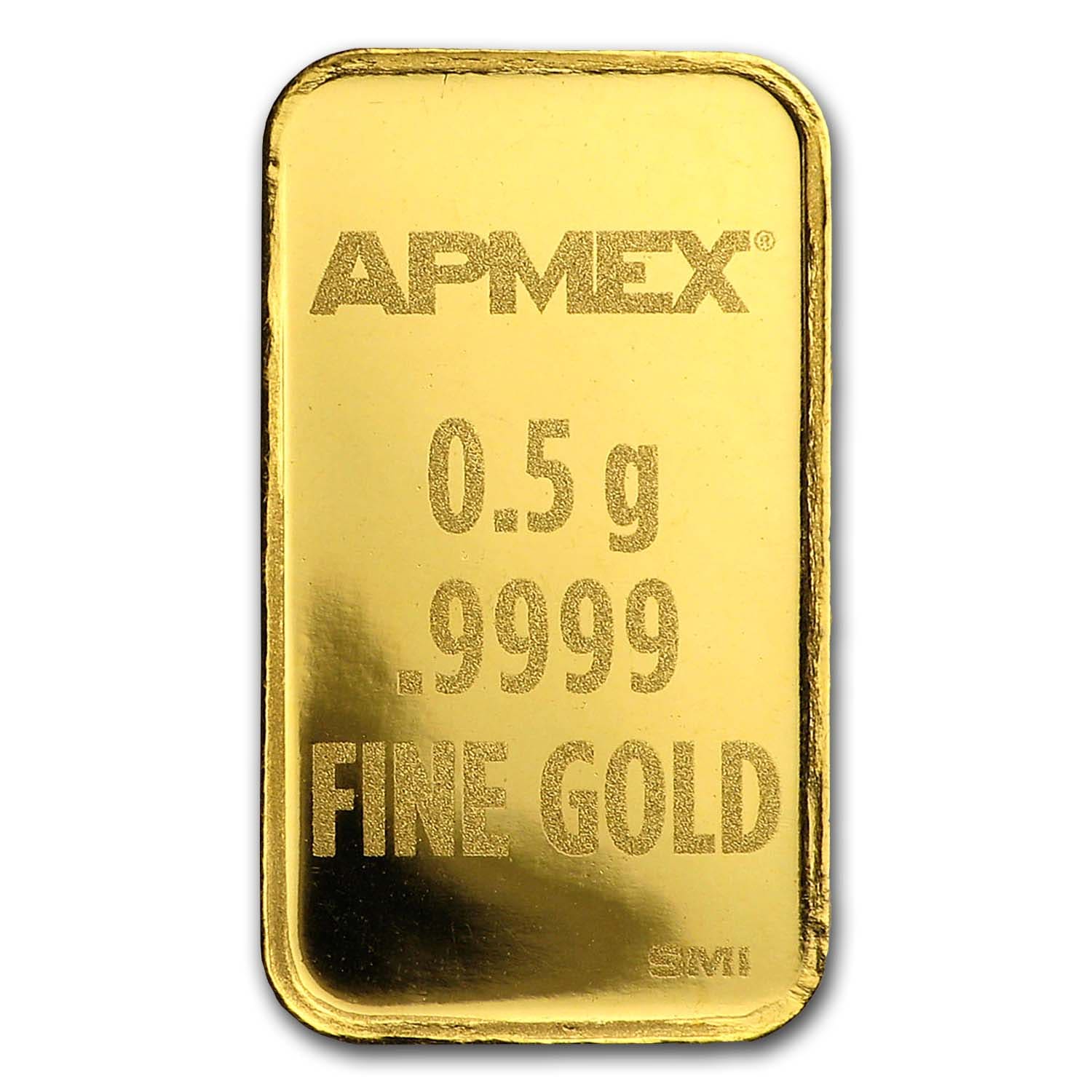 Buy 1/2 Gram Gold Bar - APMEX (w/Season's Greetings Card, In TEP) | APMEX