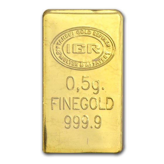 Buy 1/2 gram Gold Bar - Istanbul Gold Refinery (Wedding Assay) | APMEX