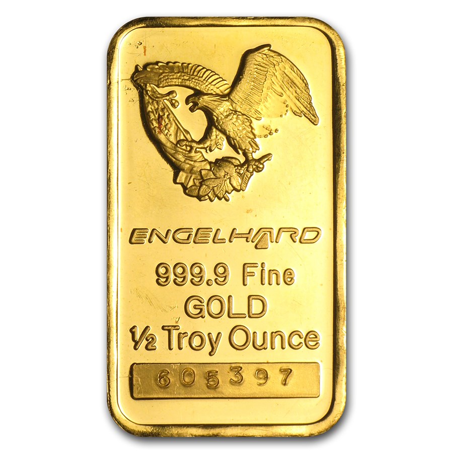 Buy 1/2 oz Gold Bar - Engelhard | APMEX