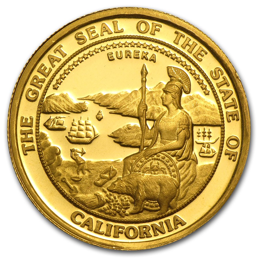 Buy 1/2 oz Gold Round - Great Seal of California | APMEX