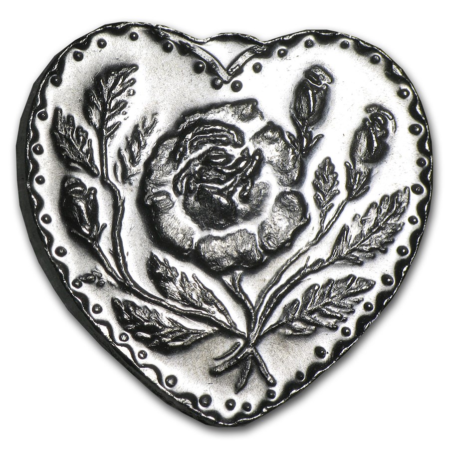 Buy 1/2 oz Silver Heart - For Someone Special (Rose) | APMEX