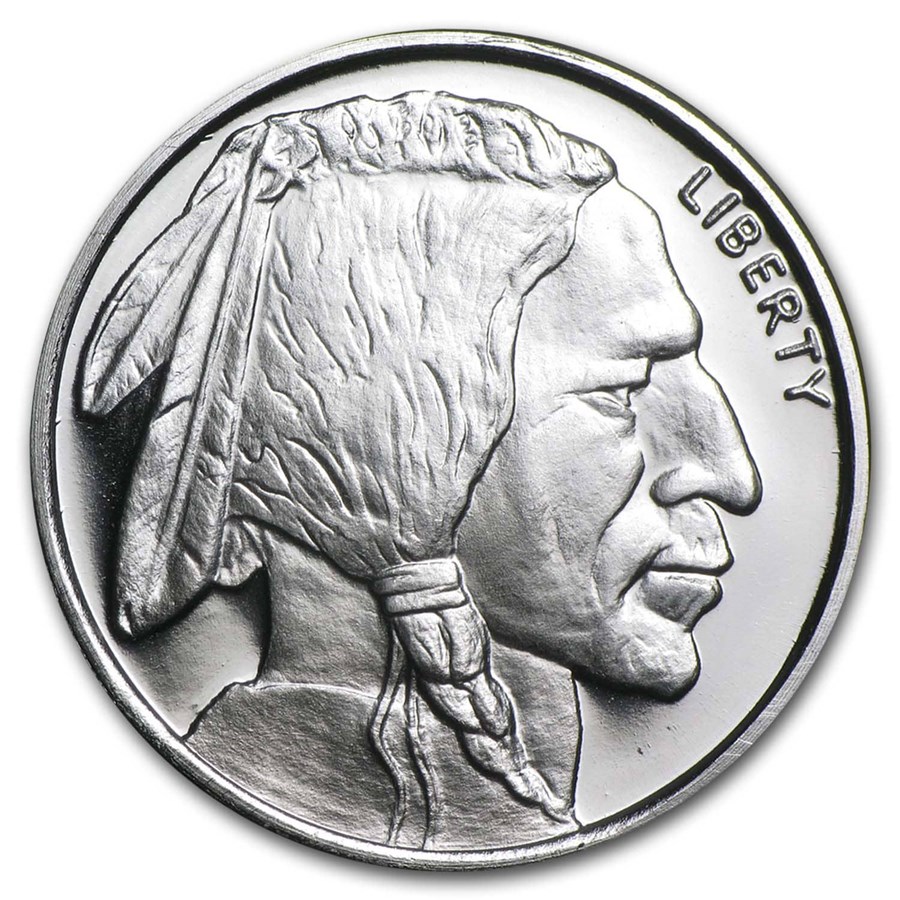 1/2 oz Silver Round - Buffalo