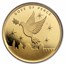 1/25 oz Gold Round - Holy Land Mint Dove of Peace (2024,In Assay)