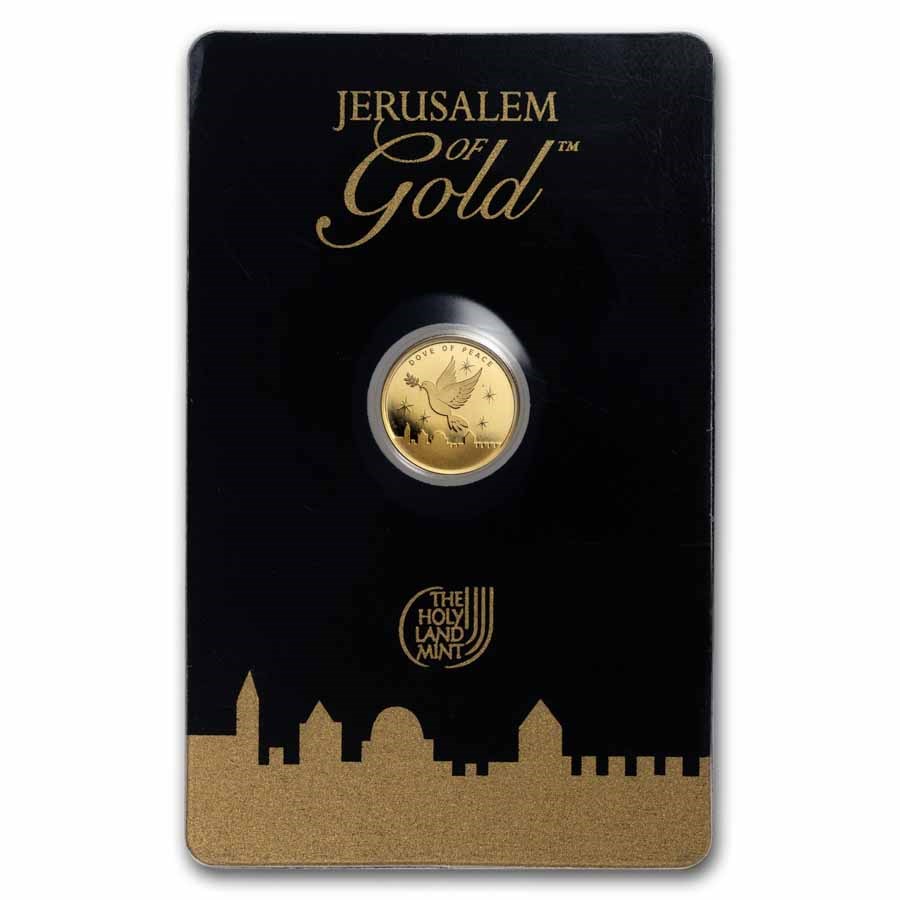 1/25 oz Gold Round - Holy Land Mint Dove of Peace (2024,In Assay)