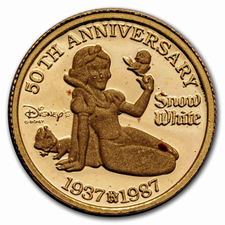 1/4 oz Gold - Disney's Snow White 50th Anniv (Snow White)