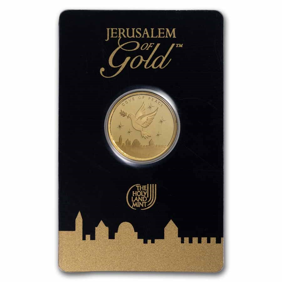 1/4 oz Gold Round - Holy Land Mint Dove of Peace (2024, In Assay)