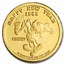 1/4 oz Gold Round - Mickey's Christmas / New Year (Capsule Only)