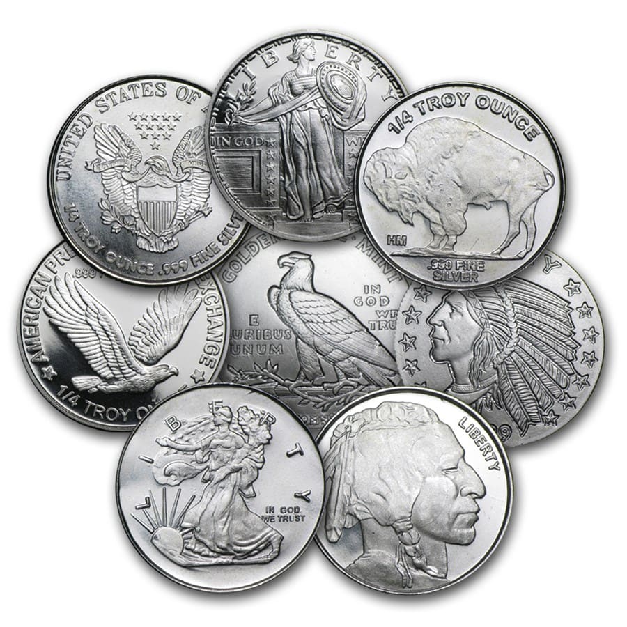 Buy 1/4 Oz Silver Round - Secondary Market | APMEX