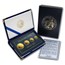 1.85 oz Gold Rounds - 1992 Great Seal of California 4-Piece Set