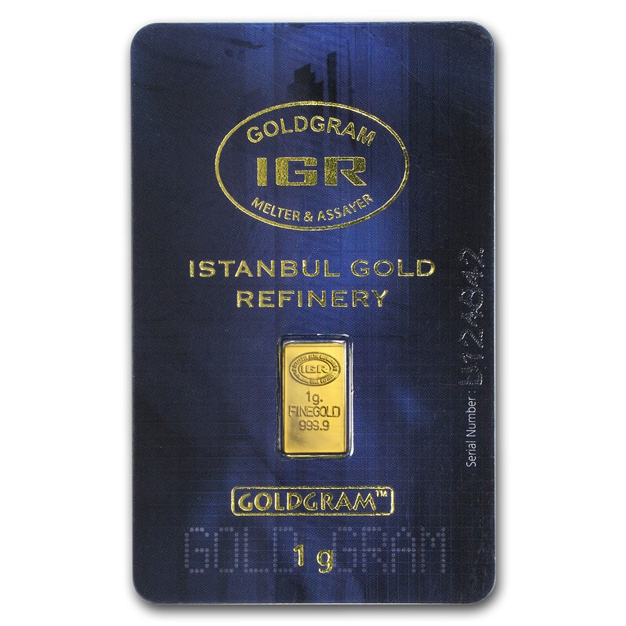 1 gram Gold Bar - Istanbul Gold Refinery (In Assay)