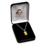 1 gram Gold Pendant - PAMP Suisse Fortuna (w/Chain)