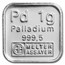 1 gram Palladium Bar - Argor-Heraeus