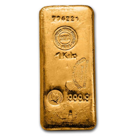 Buy 1 kilo Gold Bar - Sheffield Smelting Co. (Mocatta & Goldsmid LTD ...