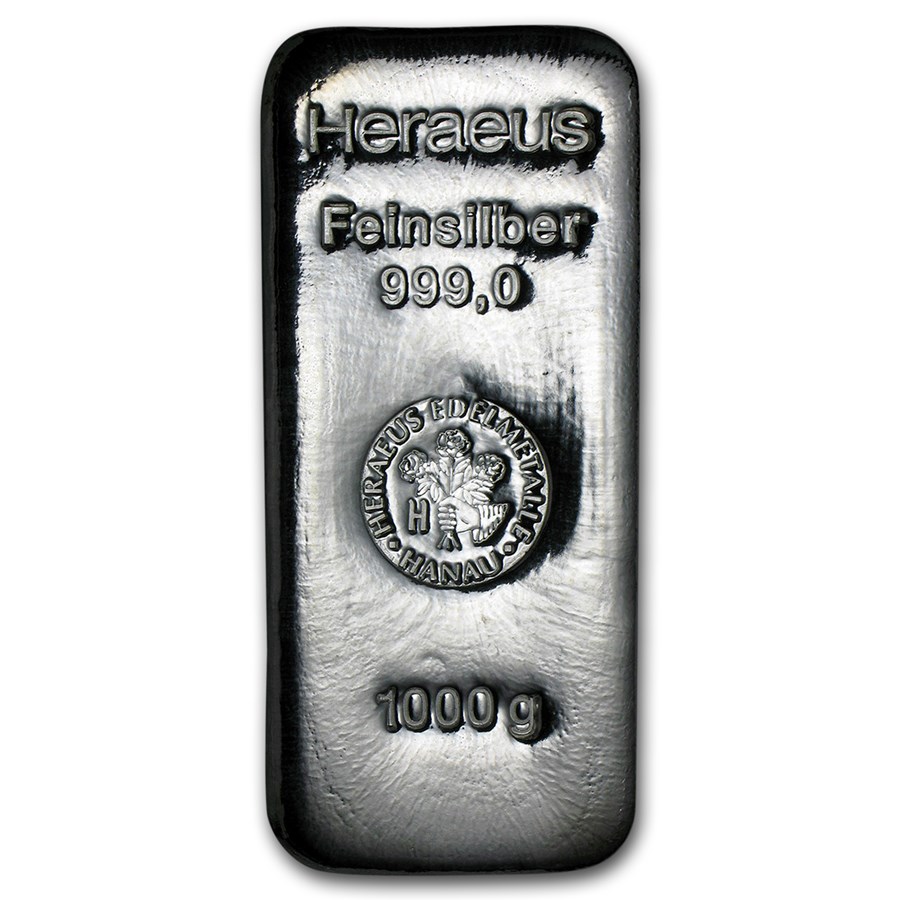 Buy 1 kilo Silver Bar - Argor-Heraeus (Poured) | APMEX