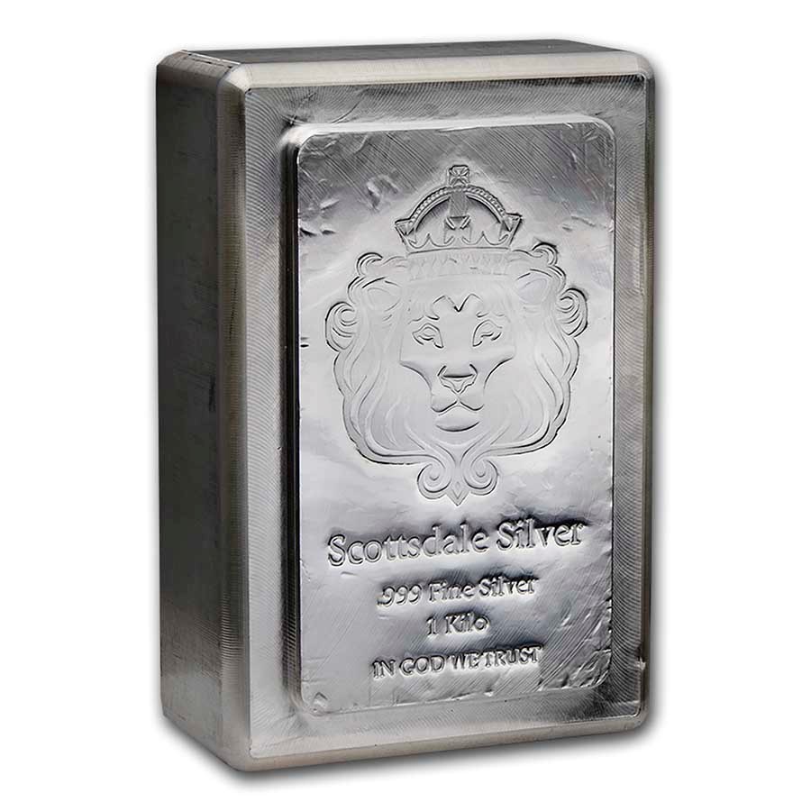 1 kilo Silver Bar - Scottsdale Mint Stacker®