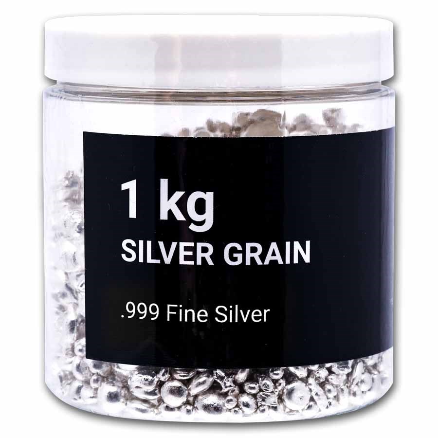 1 kilo Silver Grain/Shot .999+ Fine