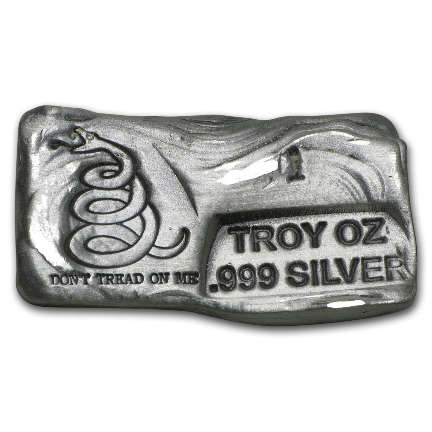 Buy 1 Oz-10 Oz Hand Poured Silver Bars - Don't Tread On Me | APMEX