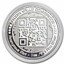 1 oz Ag BU Round - Bitcoin Value Conversion | QR Code (No COA)