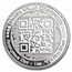 1 oz Ag BU Round - Bitcoin Value Conversion | QR Code (No COA)