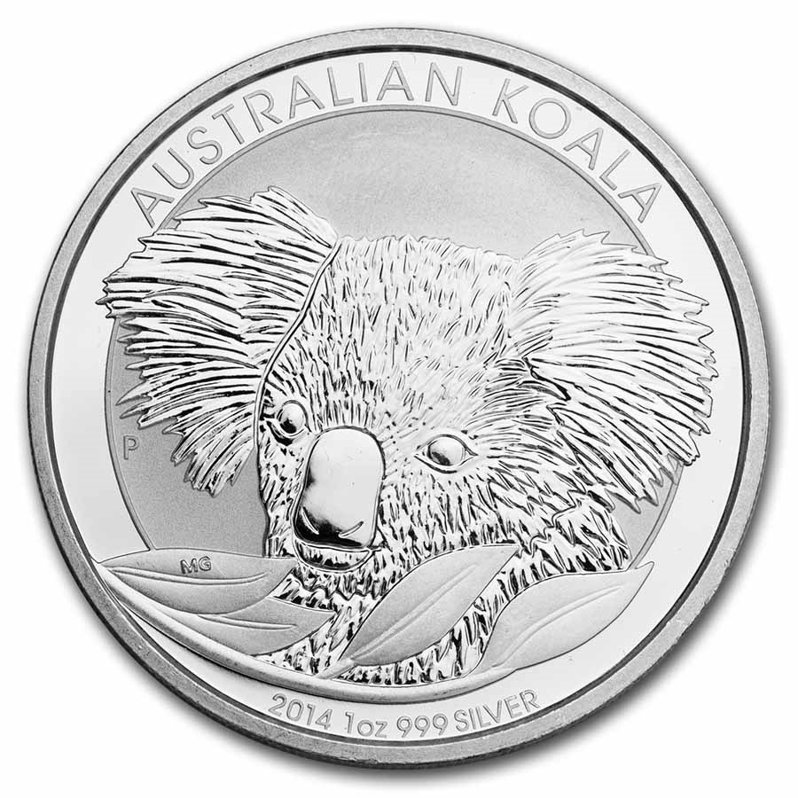 1 oz Australian Silver Koala (Random Year, Abrasions)