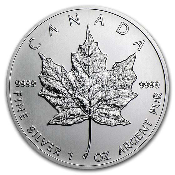 Buy 1 oz Canadian Silver Maple Leaf Coin Any Year | APMEX