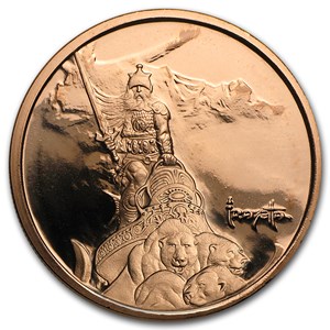 Buy 1 oz Copper Round - Frank Frazetta (Silver Warrior) | APMEX